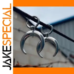 Geometric Drop Earrings with Silver or Gold Finish