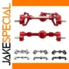 Red CNC Portal Axle Set for 1/12 RC Cars