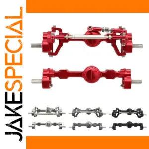 Red CNC Portal Axle Set for 1/12 RC Cars