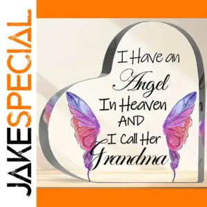 Heart-Shaped Acrylic Memorial Keepsake