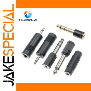 3.5mm to 6.35mm Audio Adapter for Studio Use