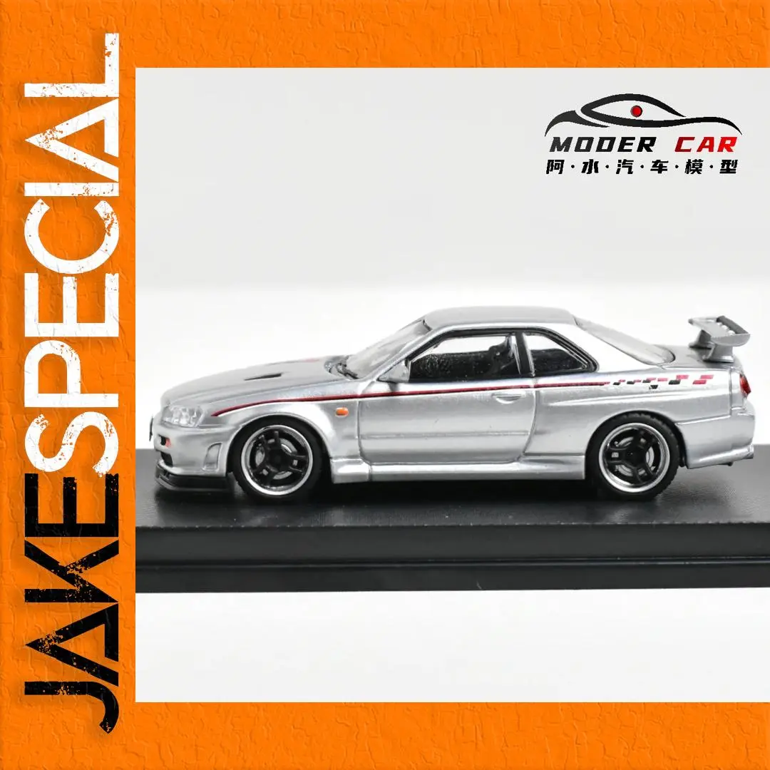 Nissan Skyline R34 V-Spec 1:64 Diecast Model 1 Nissan Skyline R34 V-Spec 1:64 Diecast Model
