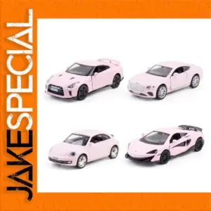 Vibrant Pink 1:36 Scale Diecast Benz Model