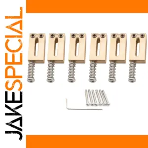 Gold Brass Guitar Saddles for Fender Strat/Tele