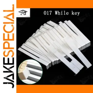 White Piano Keys Set for Restoration