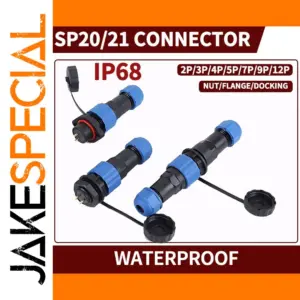 Waterproof Connector IP68 for Industrial Use