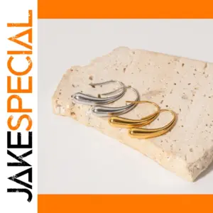 Stainless Steel Gold Hoop Earrings