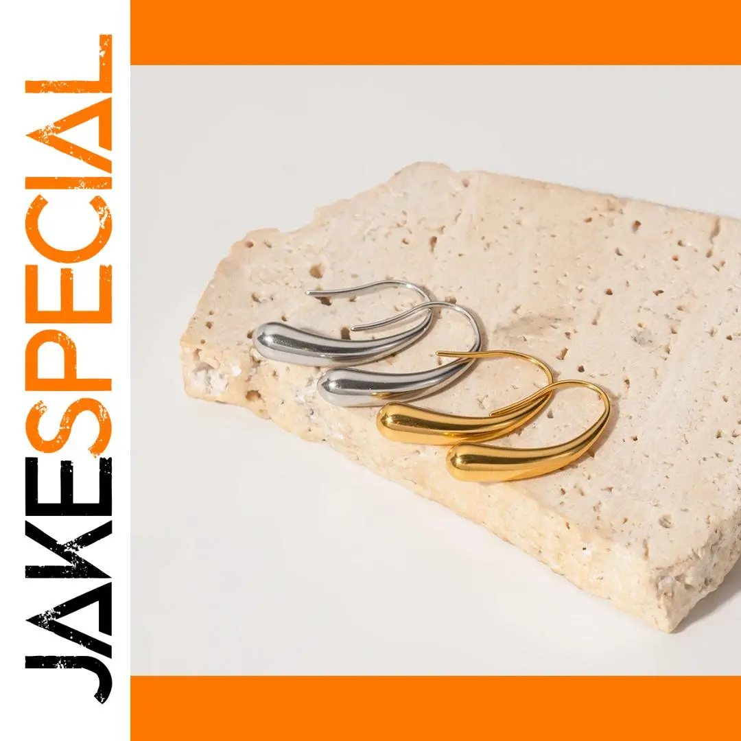 Stainless Steel Gold Hoop Earrings 1 Stainless Steel Gold Hoop Earrings
