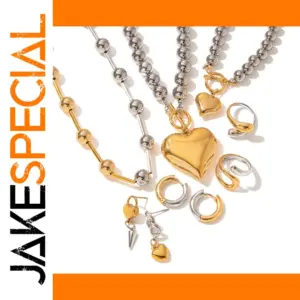 Stainless Steel Heart Jewelry Set for All