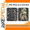 PCIe to 4-CH M.2 SSD Adapter for Raspberry Pi 5