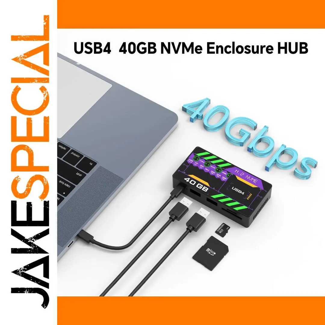 USB4 40Gbps External SSD Enclosure with Digital Display 1 USB4 40Gbps External SSD Enclosure with Digital Display