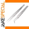 Stainless Steel Precision Tweezers Set