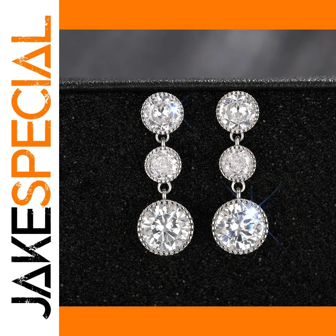 Silver Zirconia Drop Earrings for Women 1 Silver Zirconia Drop Earrings for Women