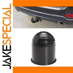 50mm Trailer Ball Cover Set in Black and Silver