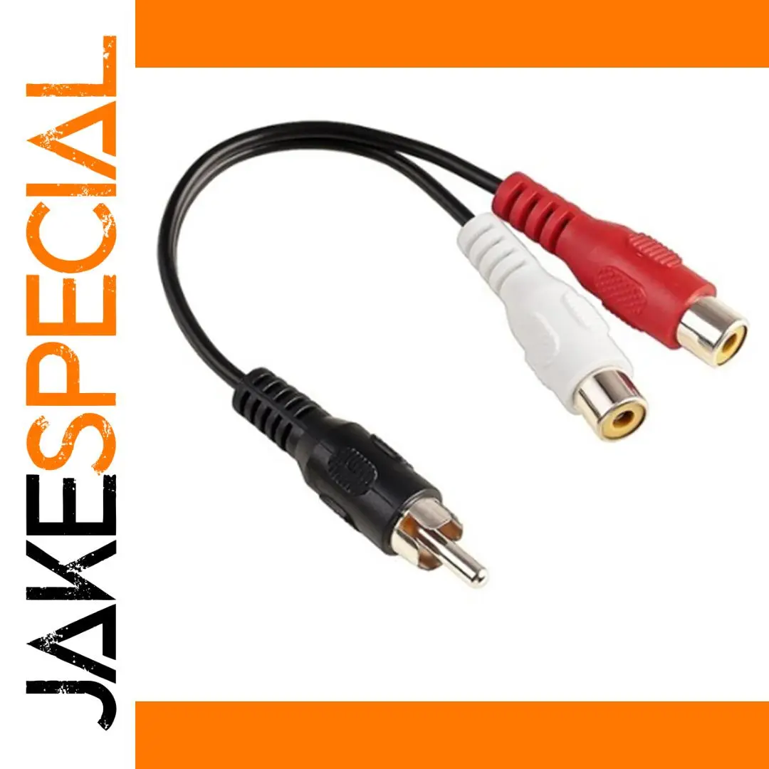 RCA Stereo Splitter Cable 20cm 1 RCA Stereo Splitter Cable 20cm