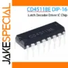 Set of 10 CD4511BE DIP-16 Logic ICs