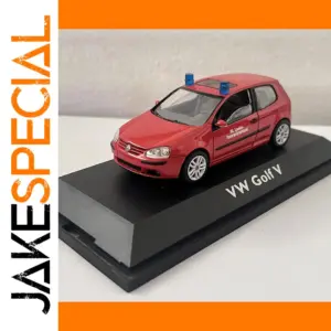 Detailed 1:43 VW Golf V Police Car Model