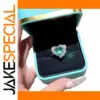 Women's Emerald-Shaped Zirconia Ring