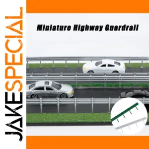 Miniature Highway Guardrail Set 1:87 Scale