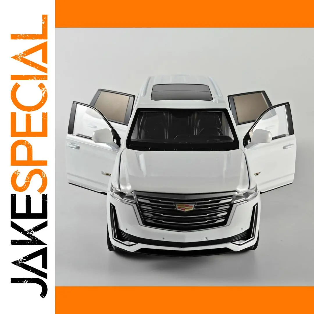 1:24 Cadillac Escalade Diecast Model in White 1 1:24 Cadillac Escalade Diecast Model in White