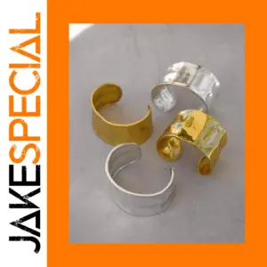 Stainless Steel Women's Floral Cuff Bracelet