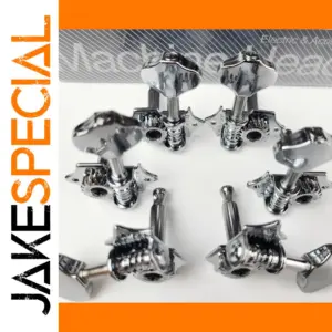 Vintage Chrome Guitar Tuners WJ-28N 19:1 Ratio