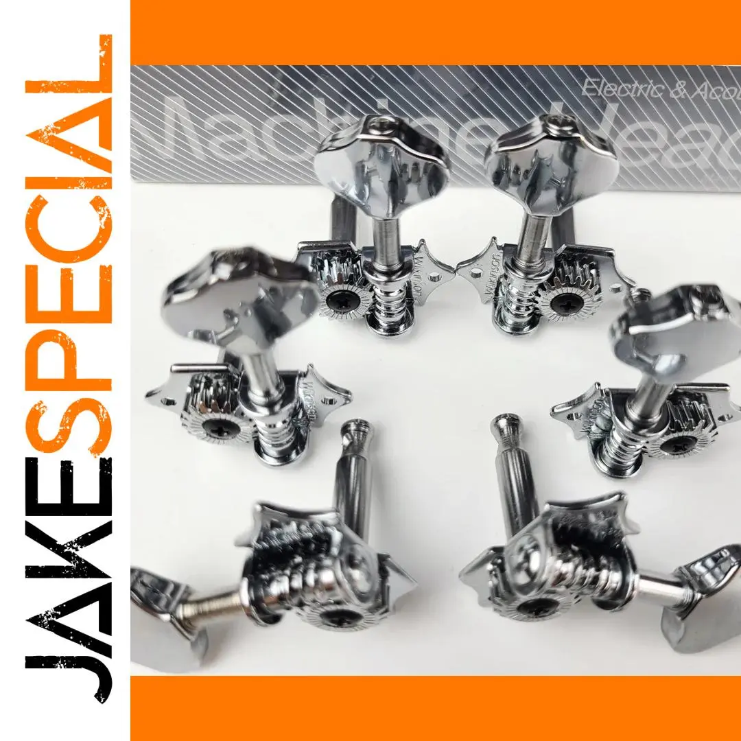 Vintage Chrome Guitar Tuners WJ-28N 19:1 Ratio 1 Vintage Chrome Guitar Tuners WJ-28N 19:1 Ratio