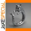Vintage Silver Kitten Ring for Men & Women