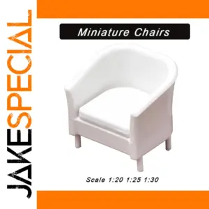 Miniature Modern Chairs Set for Dioramas