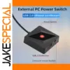 Black Desktop Power & Reset Switch for PCs
