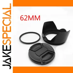 Nikon 62mm UV Filter, Cap & Hood Set