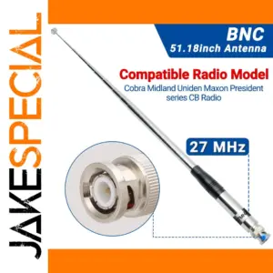 ABBREE 130cm Telescopic CB Radio Antenna