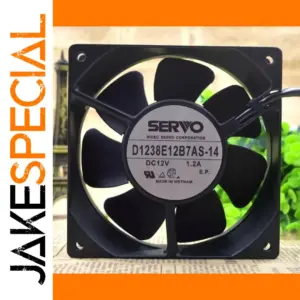 120mm x 120mm x 38mm Black Servo Cooling Fan