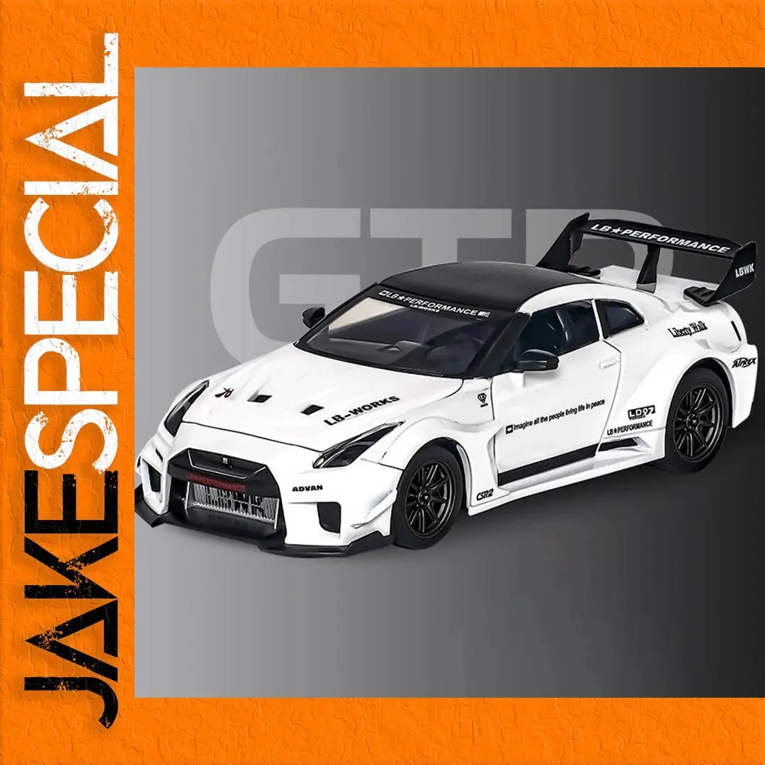 White 1:24 Scale Diecast Racing Car Model 1 White 1:24 Scale Diecast Racing Car Model
