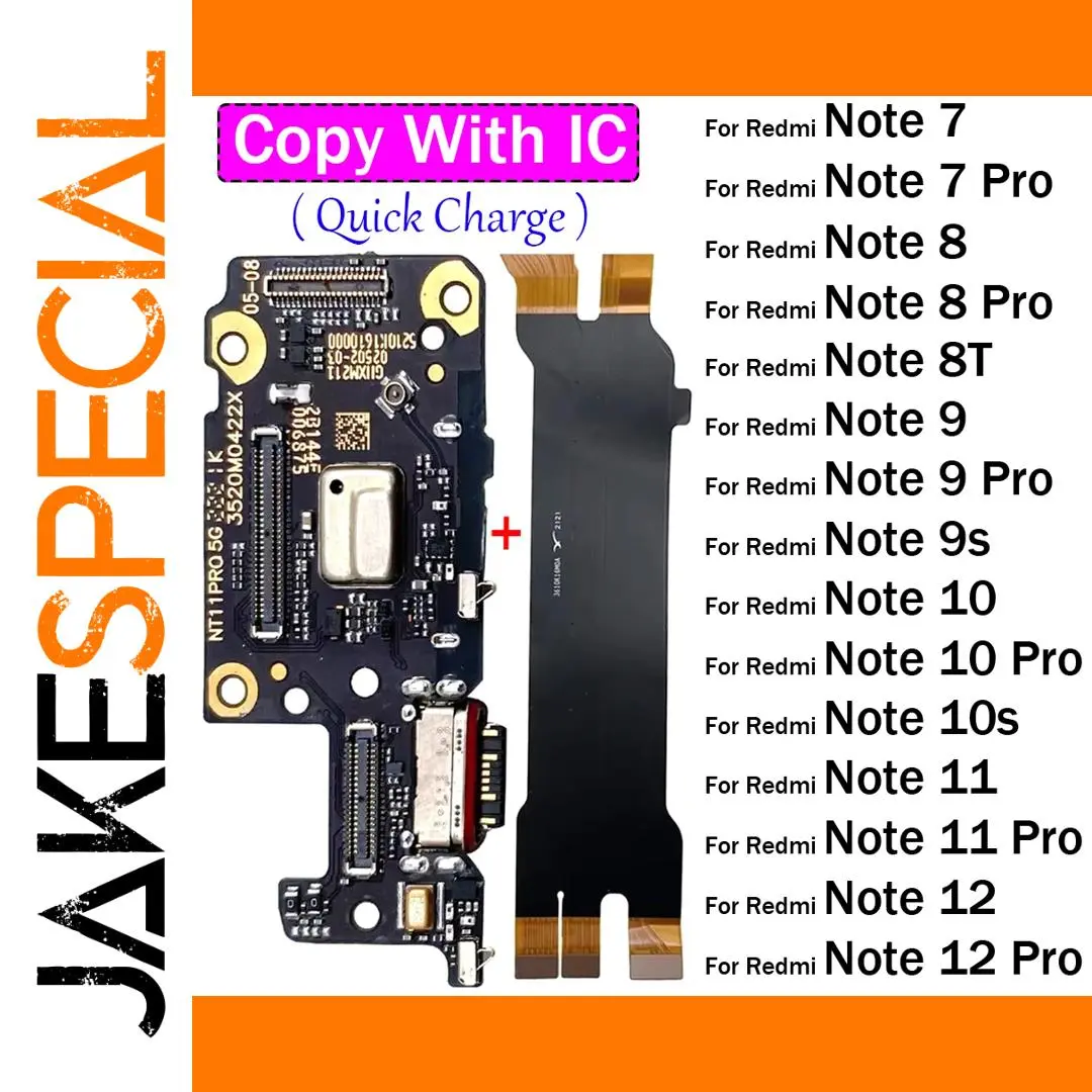 Xiaomi Redmi Note Series Flex Cable 7–12 Pro Plus 1 Xiaomi Redmi Note Series Flex Cable 7–12 Pro Plus