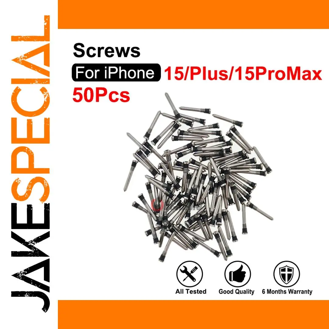 Set of 50 Black Screws for iPhone 15 Series 1 Set of 50 Black Screws for iPhone 15 Series