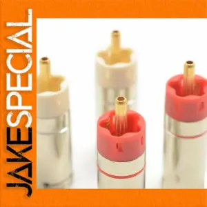 Premium Gold-Plated RCA Connectors for Audio Vide