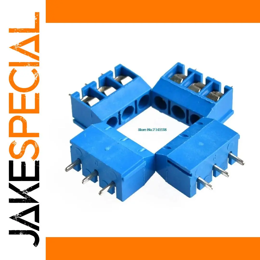 Blue KF301 3-Pin Screw Connector Set 1 Blue KF301 3-Pin Screw Connector Set