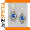 Elegant Silver and Gold Drop Earrings for Women