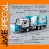 Blue Electric Garbage Truck Model 36cm