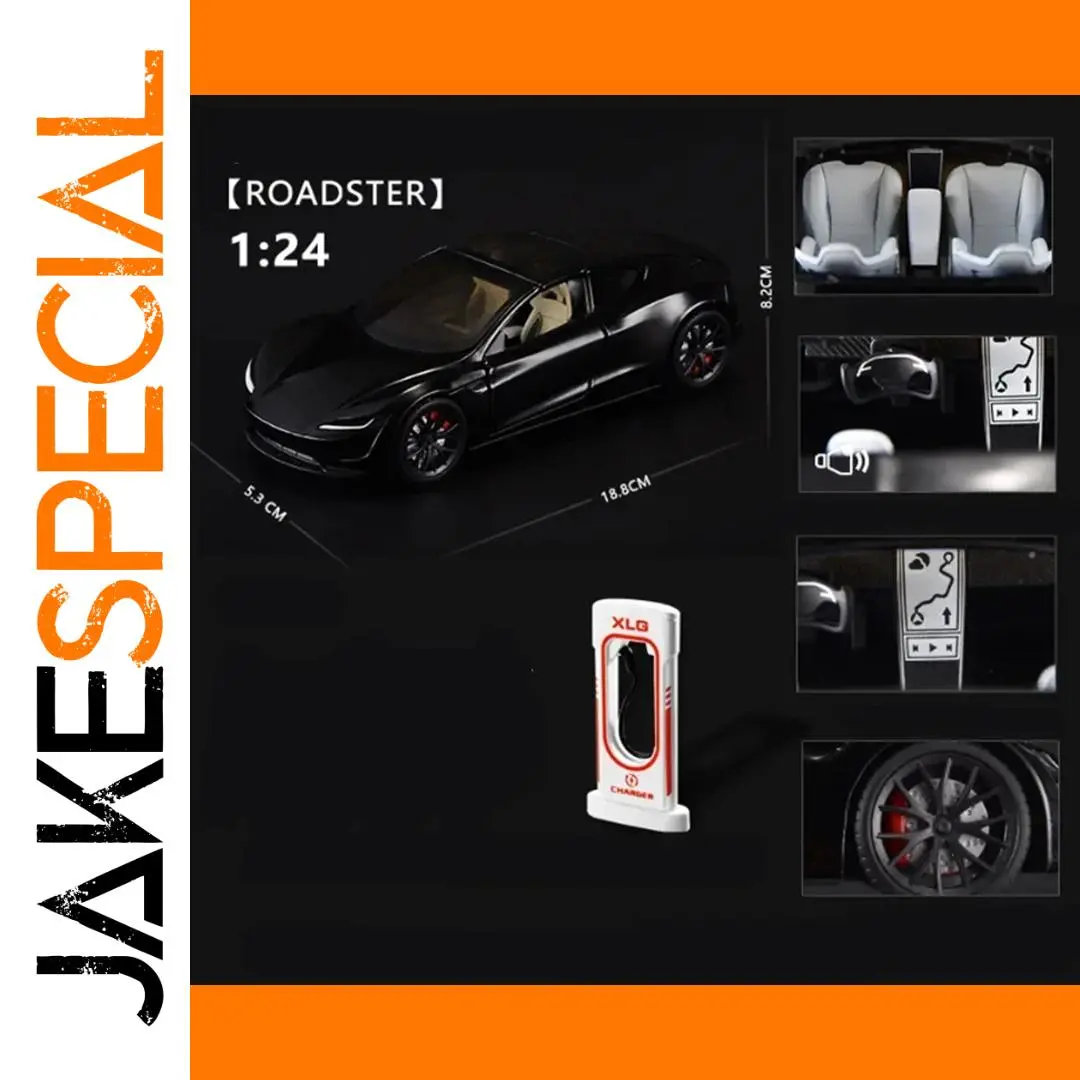 1:24 Alloy Sports Car Model with Sound and Lights 1 1:24 Alloy Sports Car Model with Sound and Lights