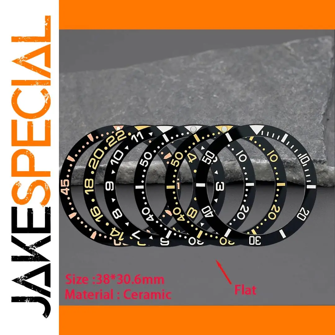 38mm Ceramic Bezel Insert for SPB185/SPB187 Watches 1 38mm Ceramic Bezel Insert for SPB185/SPB187 Watches