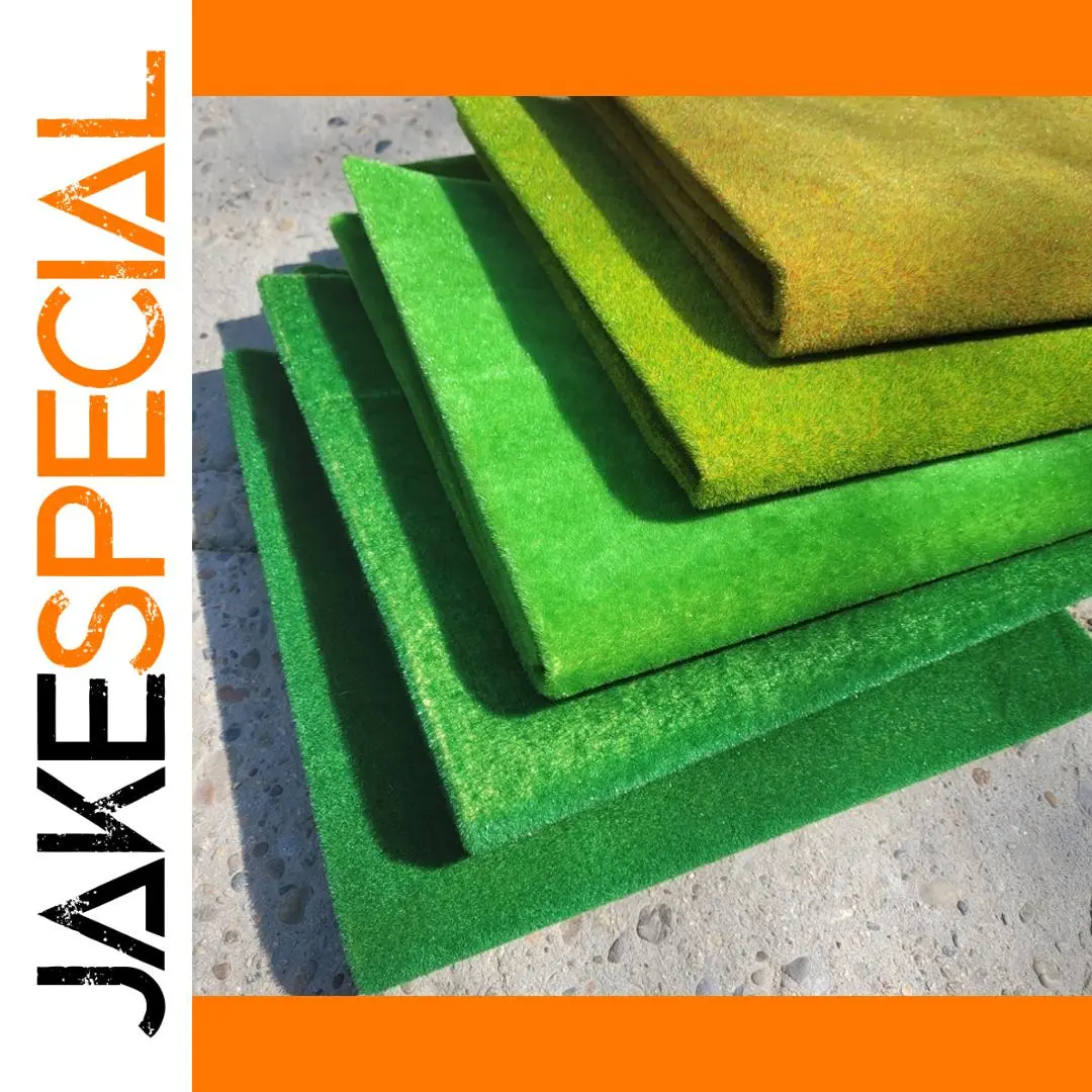 Miniature Artificial Turf Mats 25x25cm in 6 Colors 1 Miniature Artificial Turf Mats 25x25cm in 6 Colors