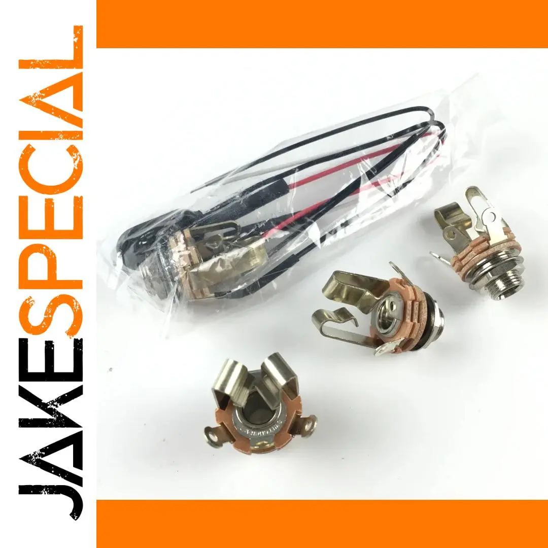 Nickel 1/4-Inch Stereo Output Jack for Guitars 1 Nickel 1/4-Inch Stereo Output Jack for Guitars