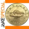 Vintage Gold Beaver Coin Replica for Collectors