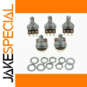 KAISH 5x A250K Guitar Potentiometers for Electric Guitars