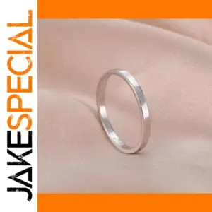 Stainless Steel Minimalist Ring for Men Women