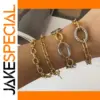 Stainless Steel Two-Tone Jewelry Bracelet