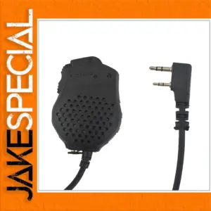 Durable Black Dual PTT Microphone for Baofeng