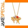 Gold-Plated Stainless Steel Pendant Necklace